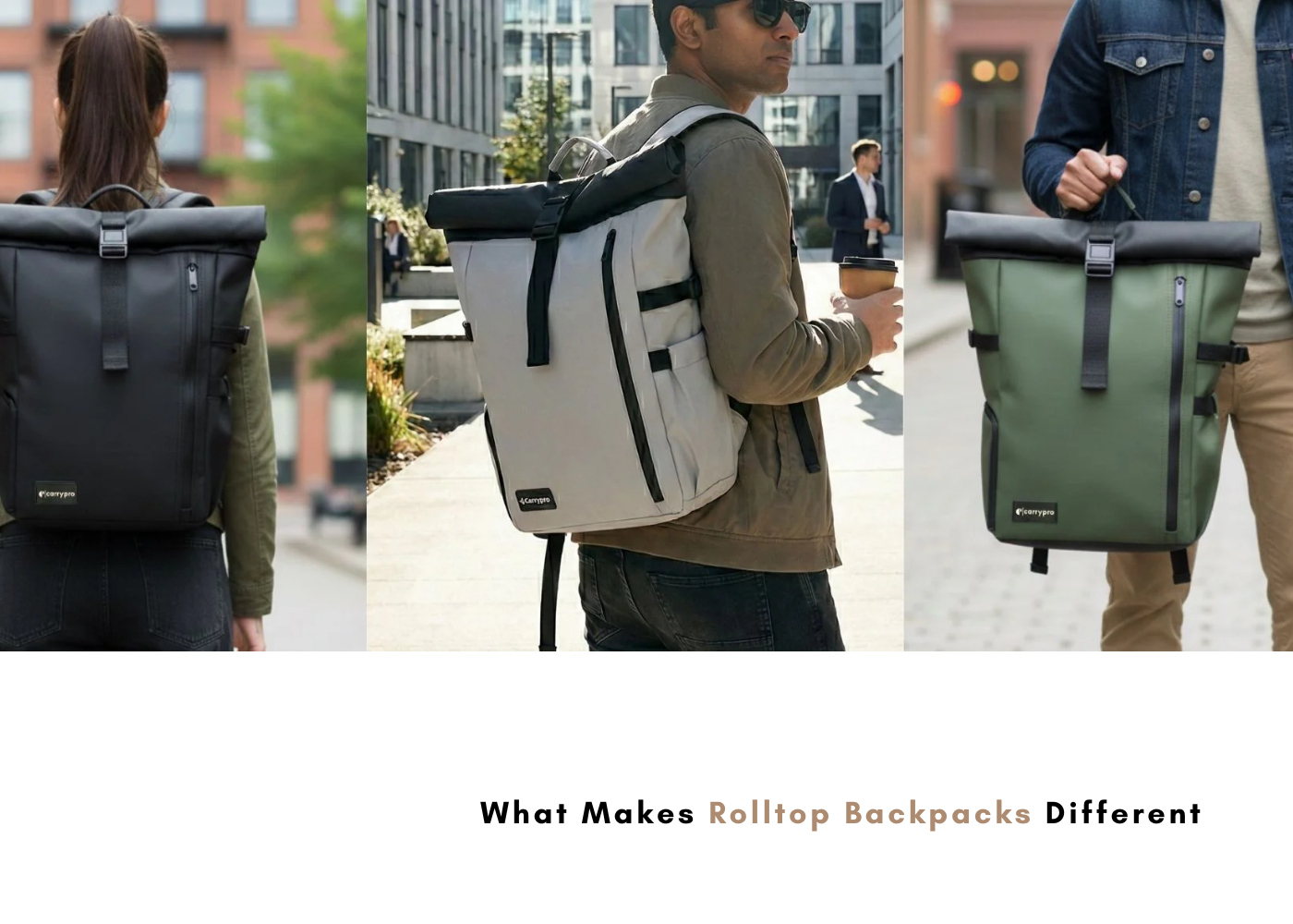 What Makes Rolltop Backpacks Different (and Who They're Actually For)