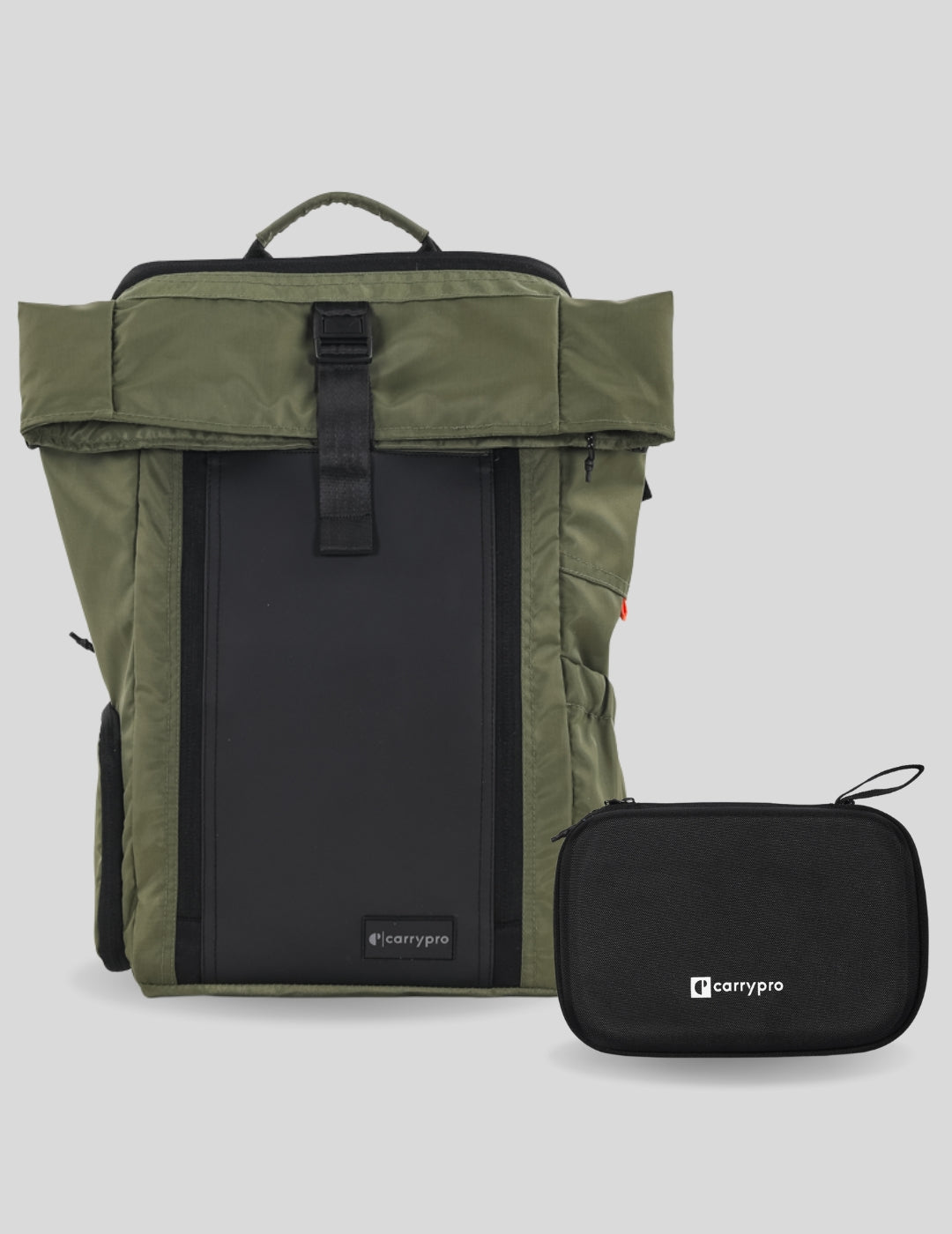 #color_olive green / black poly