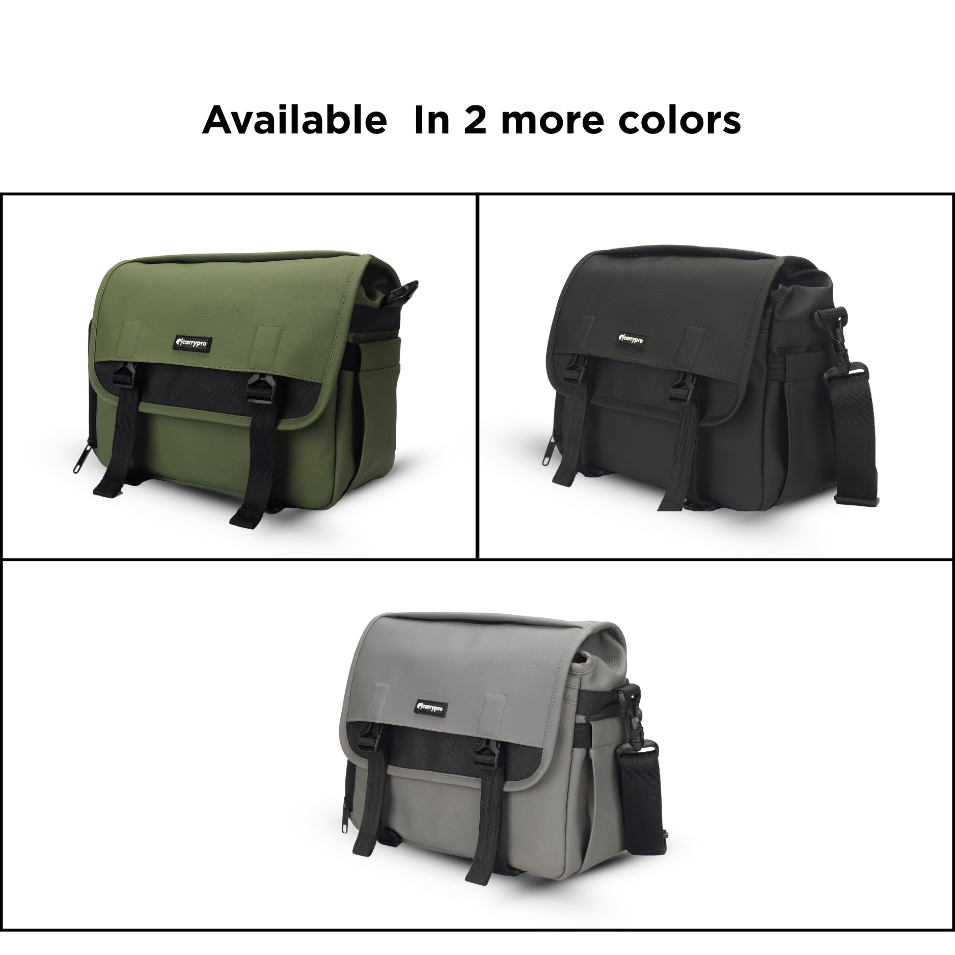 Carrypro The Pro Camera Sling Bag (10L) interior compartments Close up views for water proof and buckles view #color_Peanut Grey