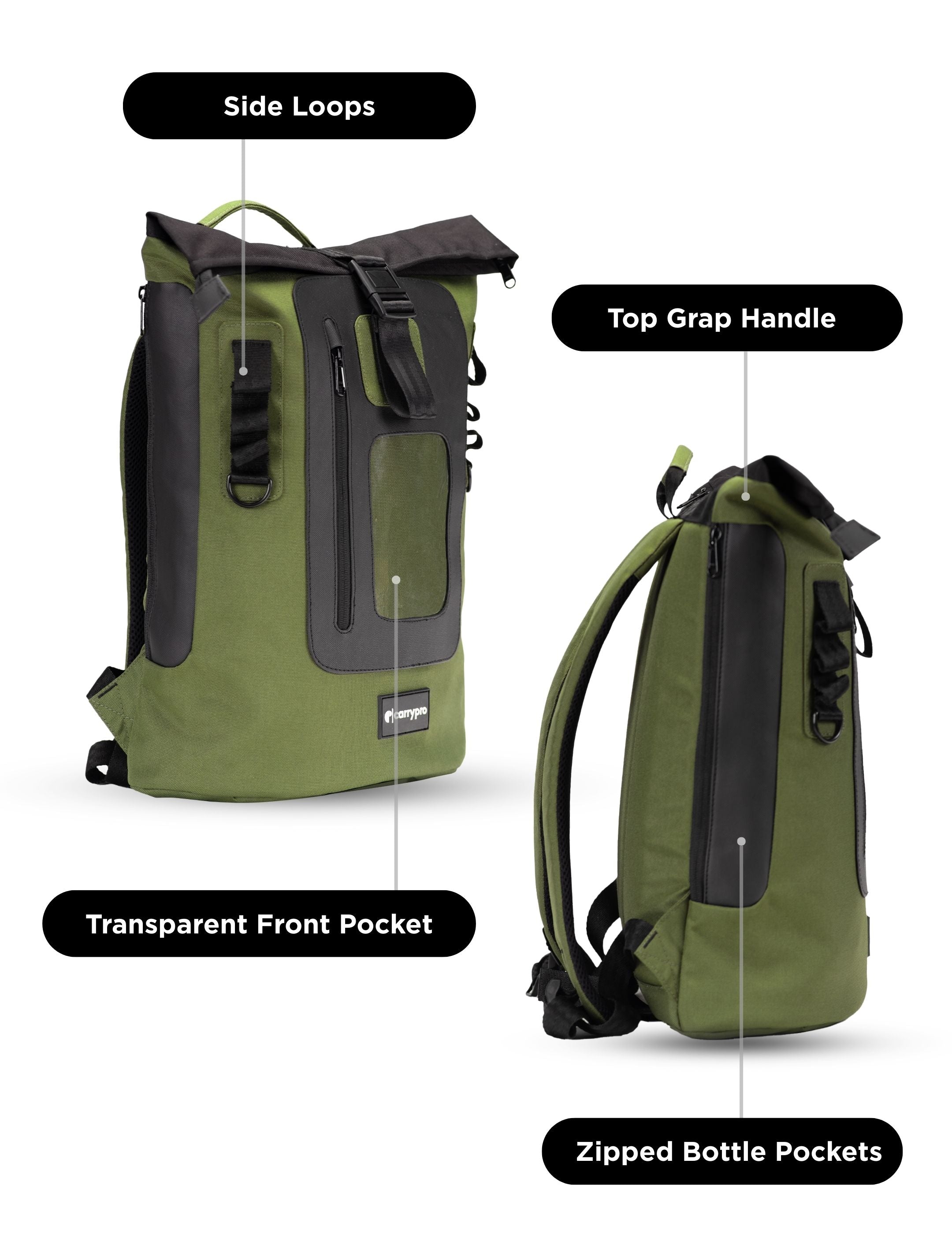 MOJO V2.0 BACKPACK EVERYDAY LAPTOP FEATURES #color_Olive Green
