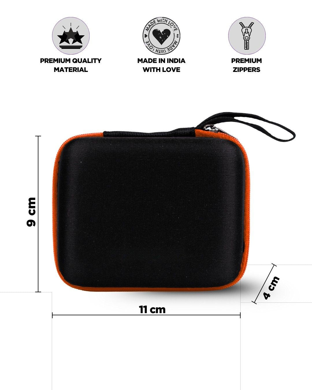 Features t showed for your charger Tech Kit small for your tech essentials #color_Black