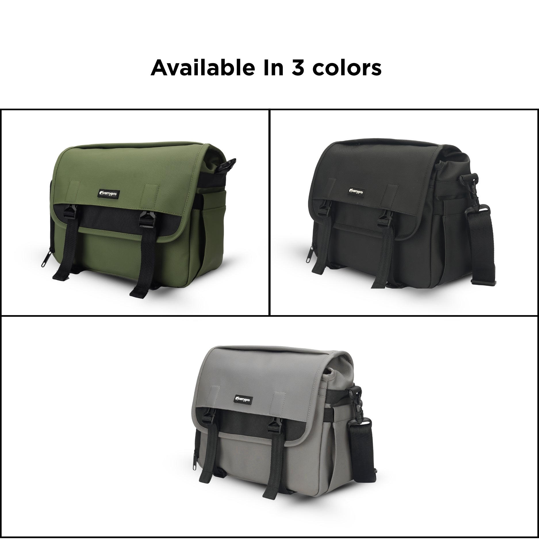 Carrypro The Pro Camera Sling Bag (10L) interior compartments Available in three colors #color_Olive Green
