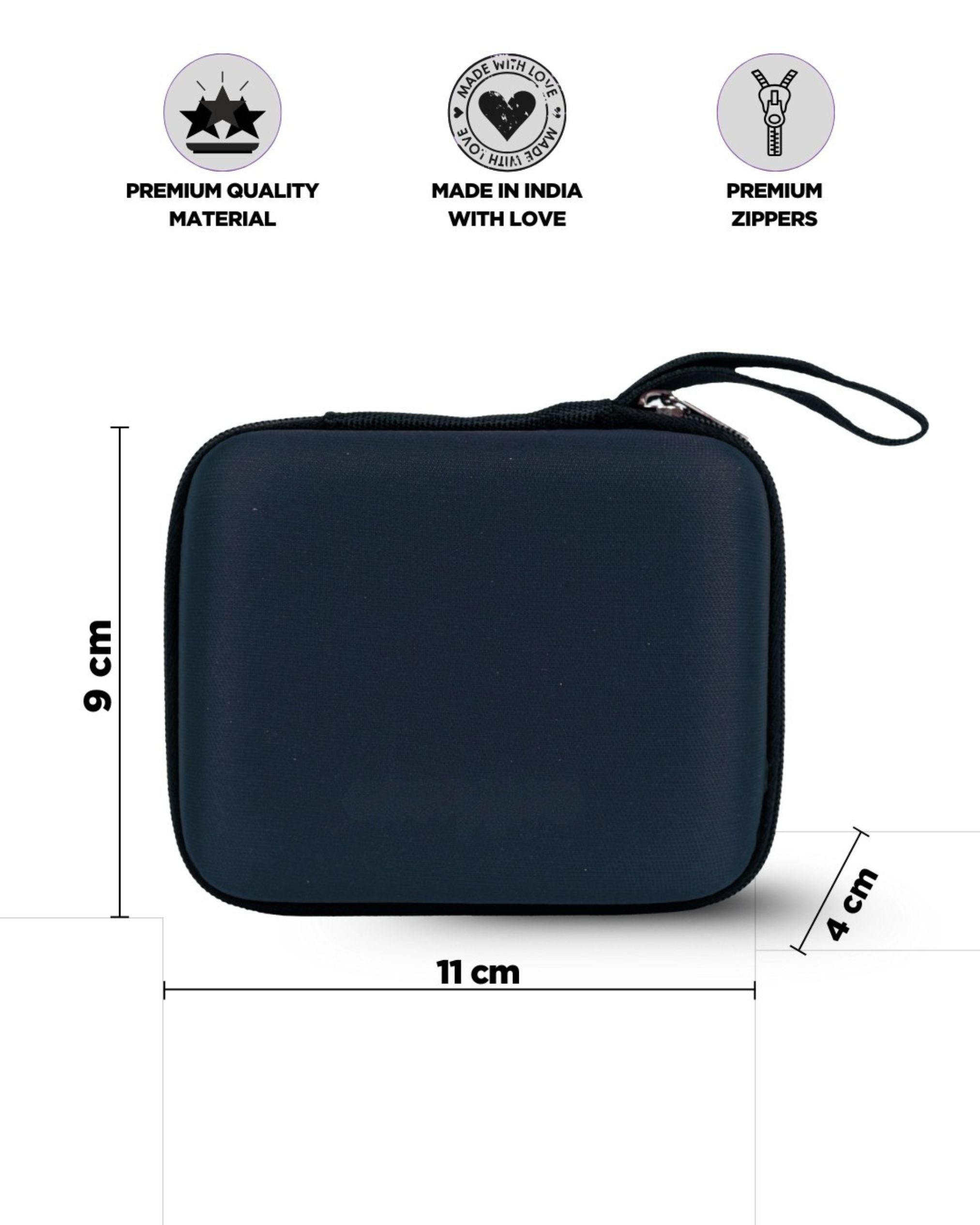 Features t showed  for your charger Tech Kit small for your tech essentials #color_Teal Blue