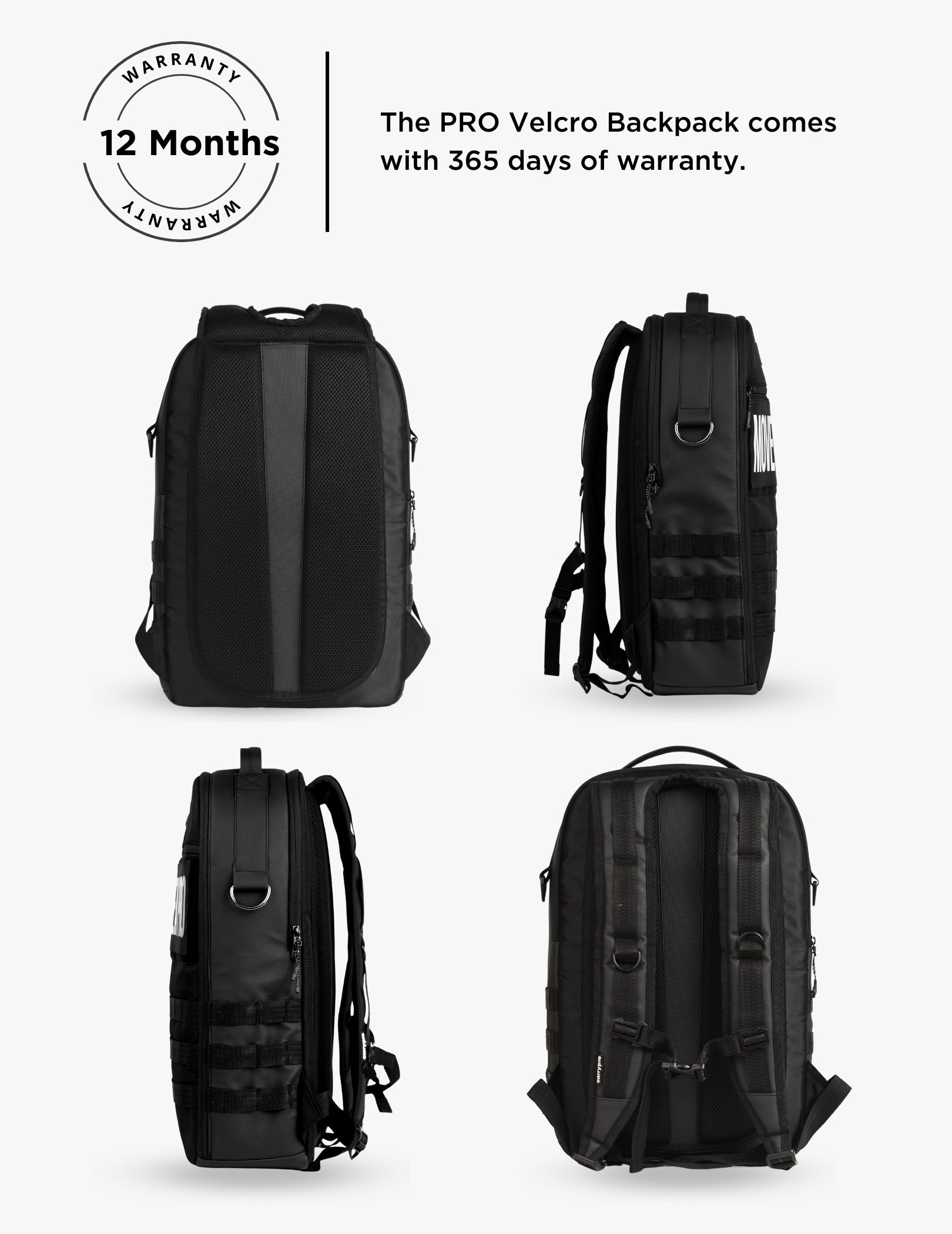 PRO Velcro Backpack with Customisable Front & Side Panel