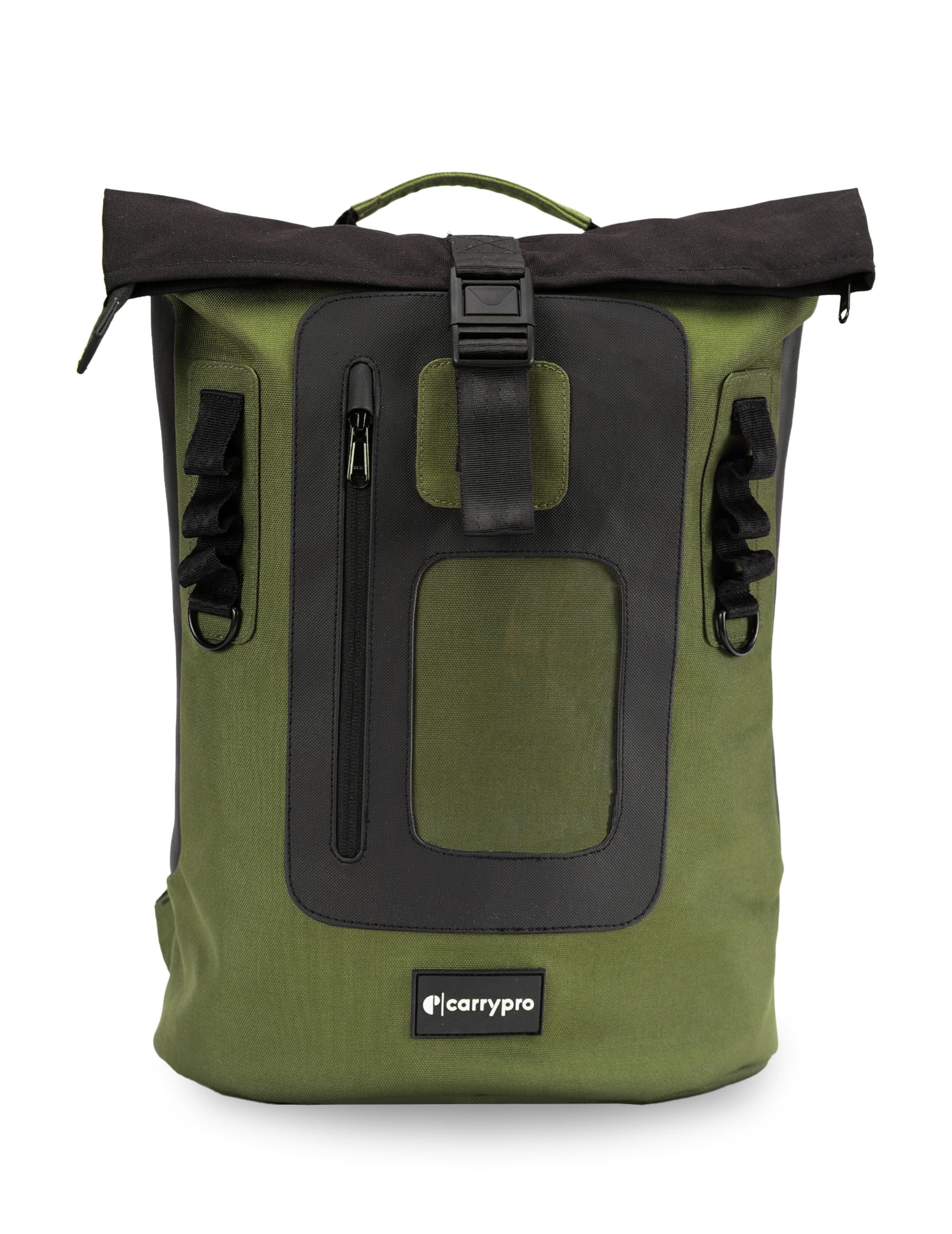CARRYPRO MOJO V2.0 Everyday Backpack 20L(New) Front View #color_Olive Green