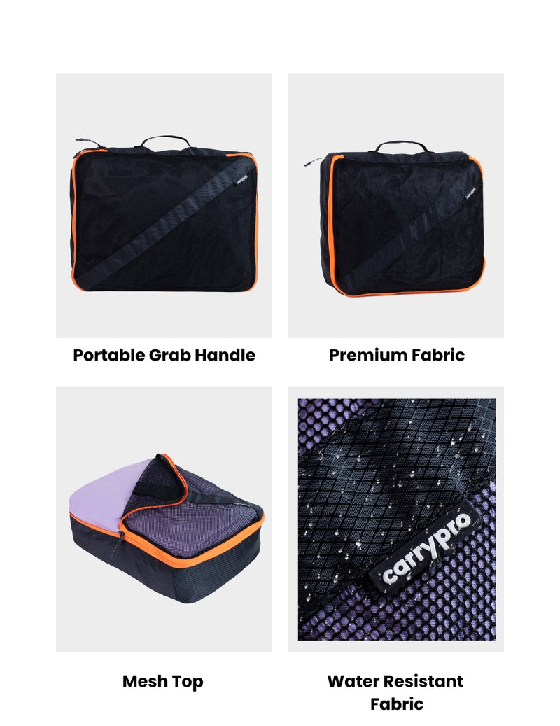 The Pro Packing Cubes for Travel Organiser (Set of 6)
