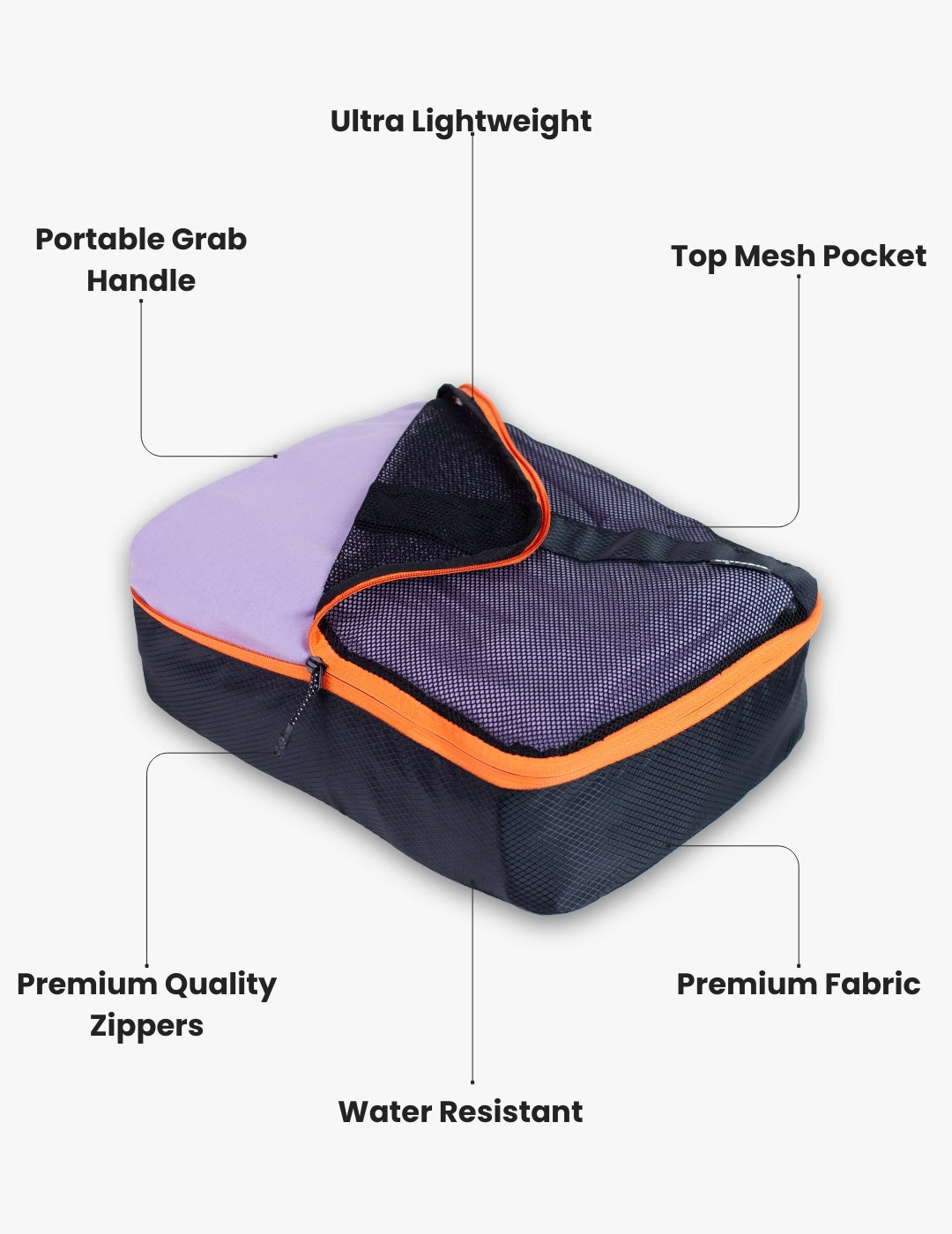 The Pro Packing Cubes Travel Organiser (Set of 6)