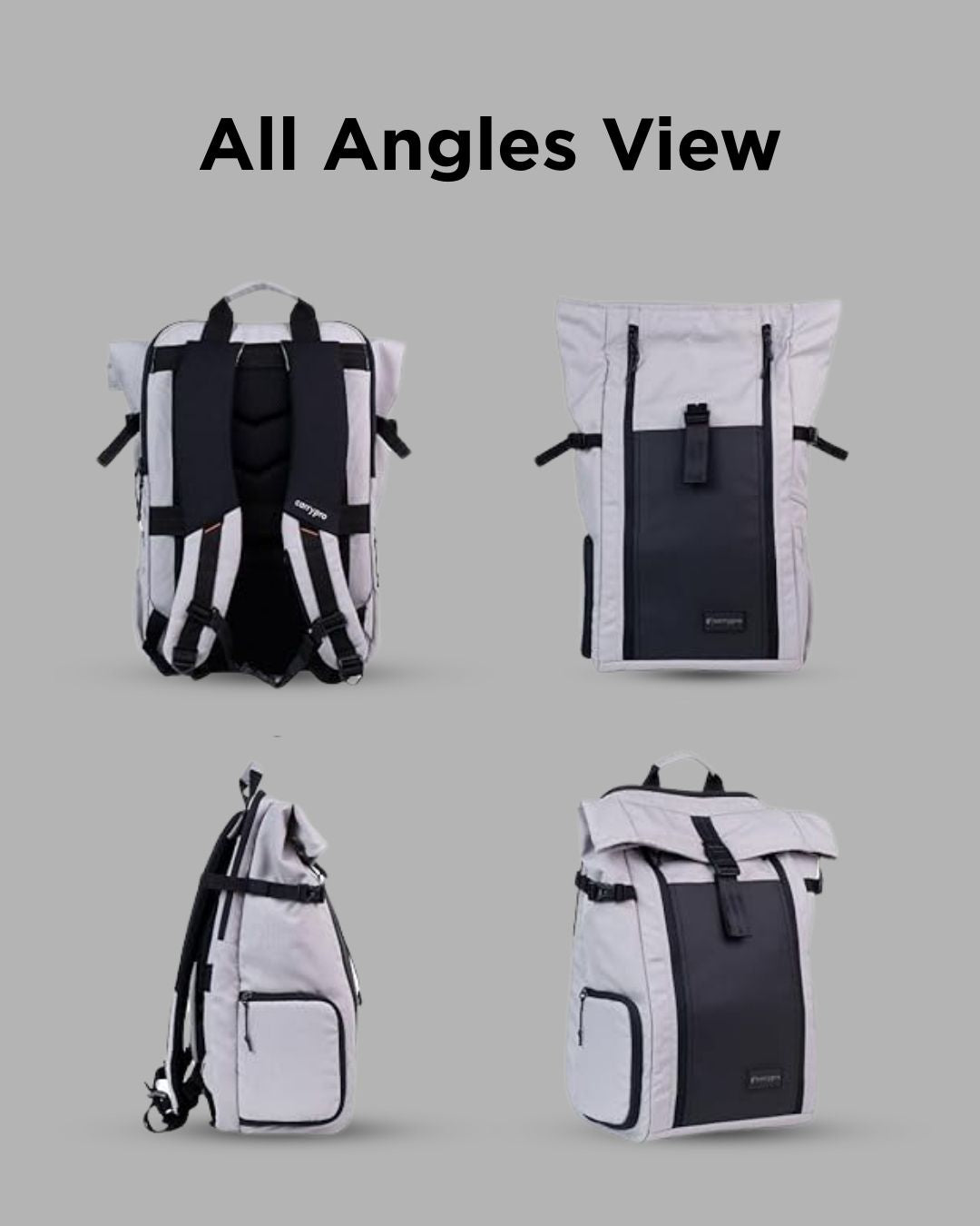 HOBO25 V3.0 EVERYDAY BACKPACK MORE EXPANDABLE 25 TO 20 L #color_Mist Grey