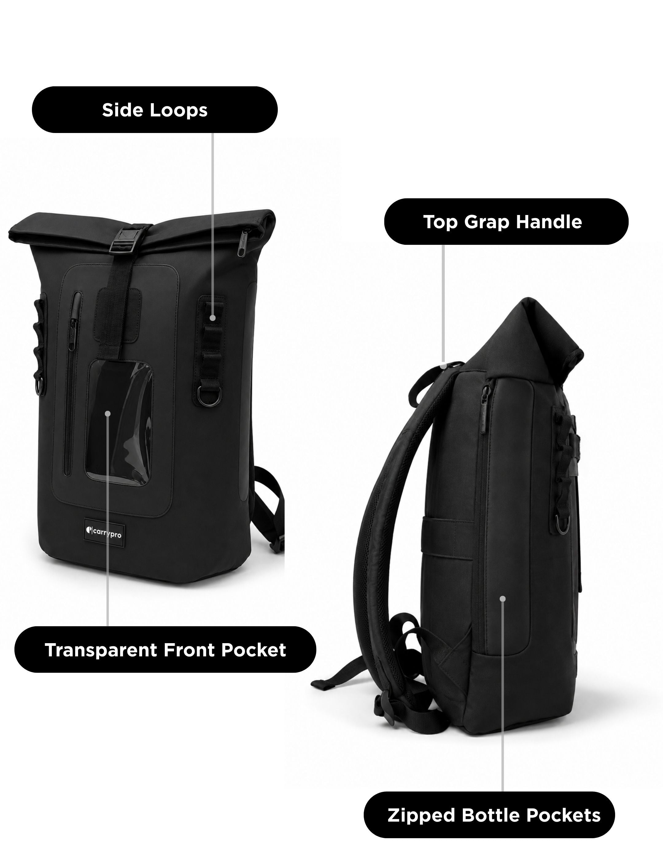 MOJO V2.0 BACKPACK EVERYDAY LAPTOP FEATURES #color_Black
