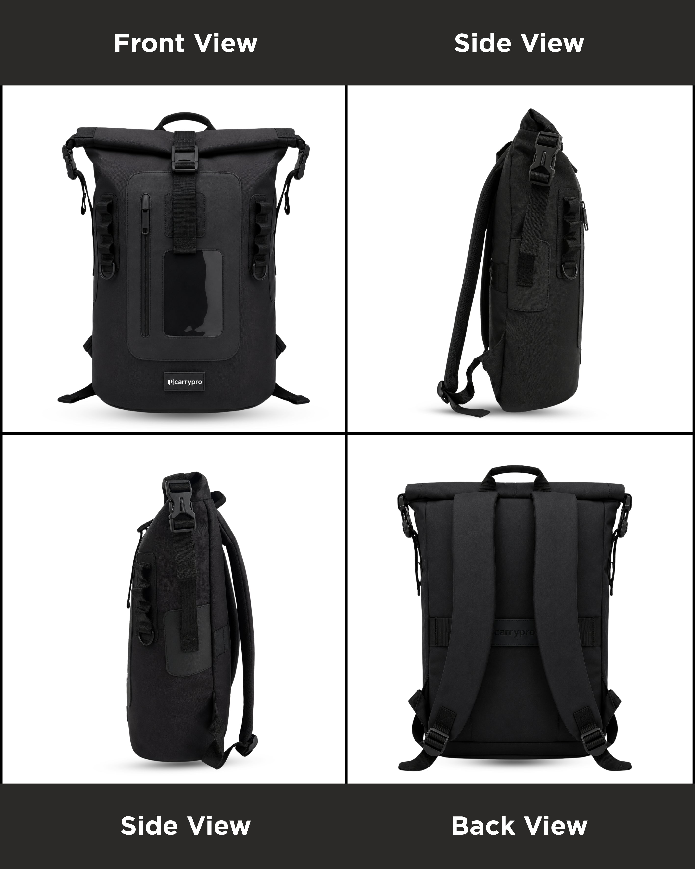 Mojo v1.0 every day backpack for office and college #color_Black