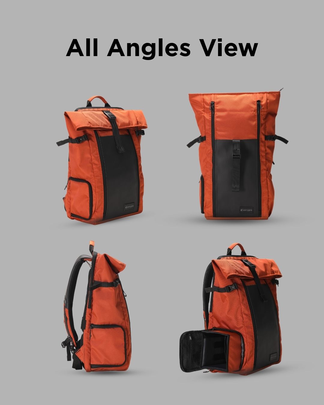 HOBO25 V3.0 EVERYDAY BACKPACK MORE EXPANDABLE 25 TO 20 L #color_Rust Orange