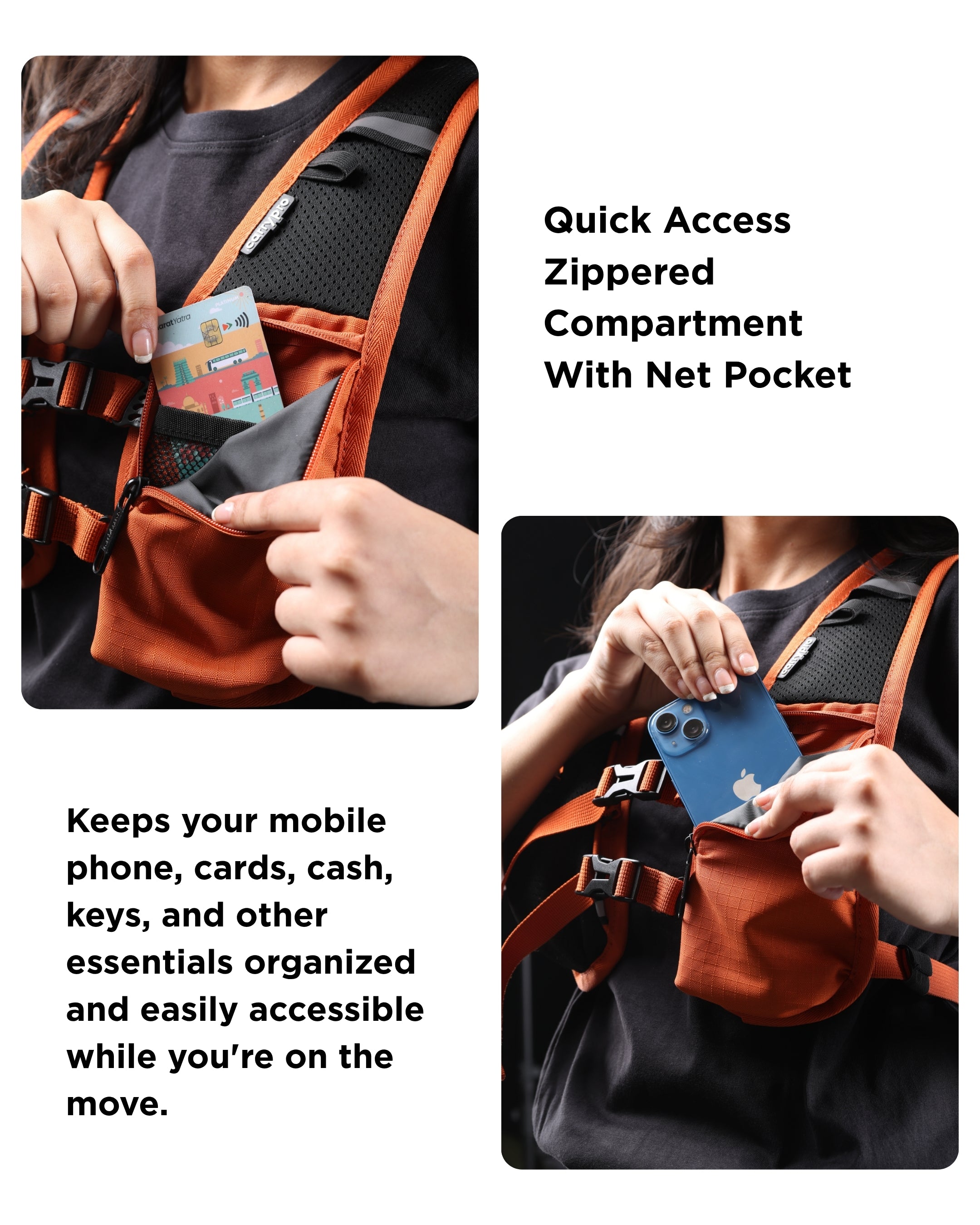 2 features for the utility pocket 