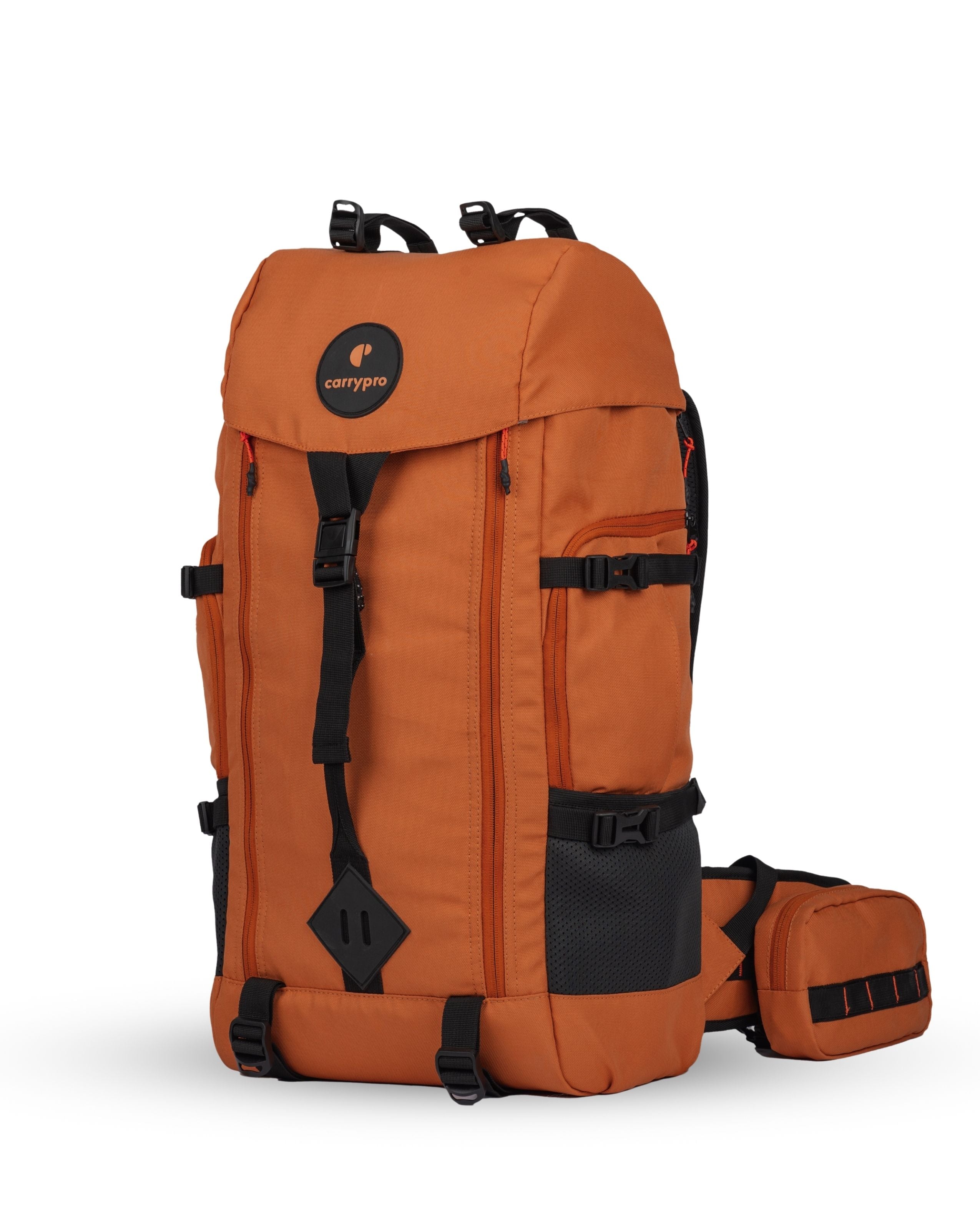CarryPro HOBO40 V2.0 40L Functional Travel Backpack  #color_Rust Orange