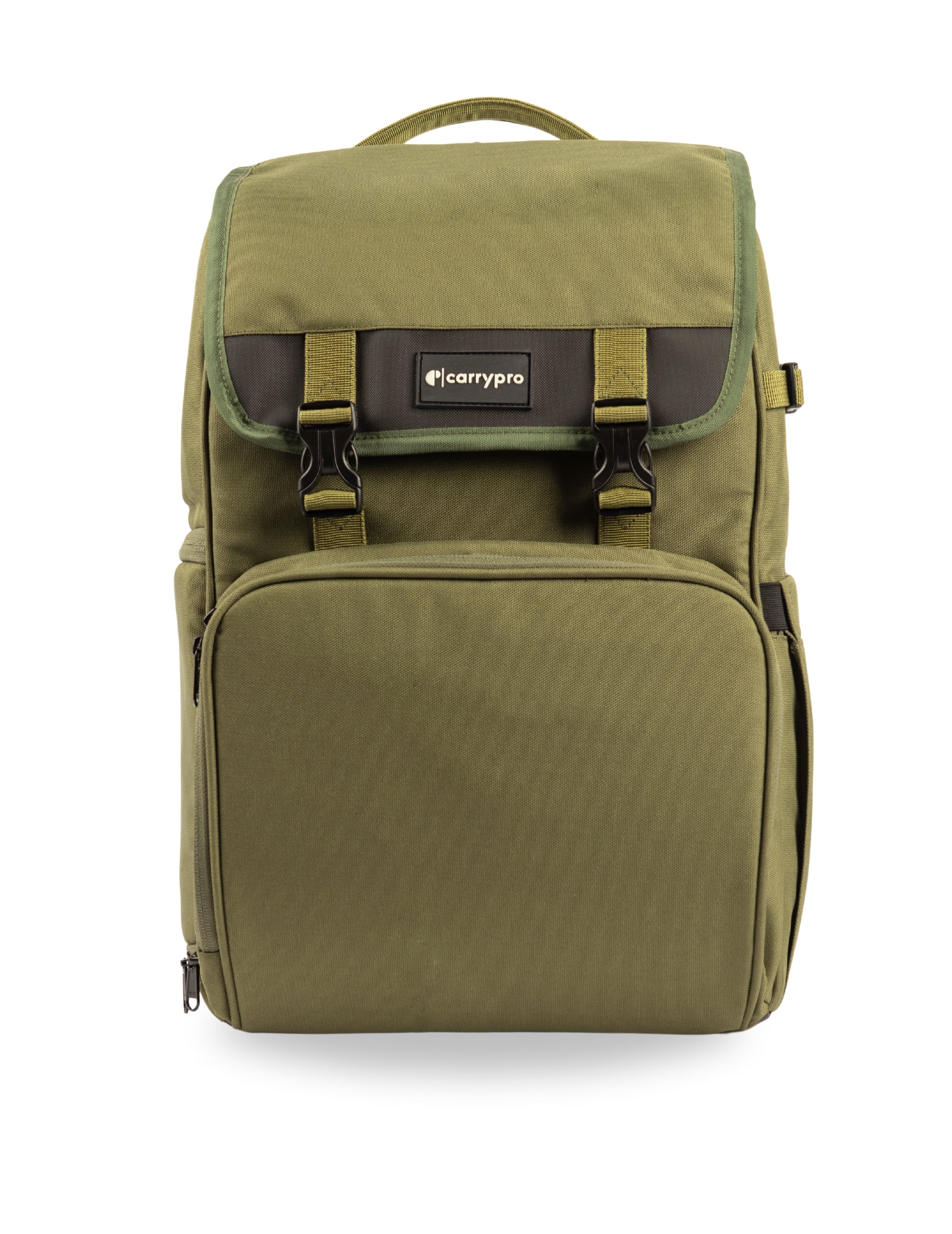 Travel Camera Bag with laptop compartment olive green