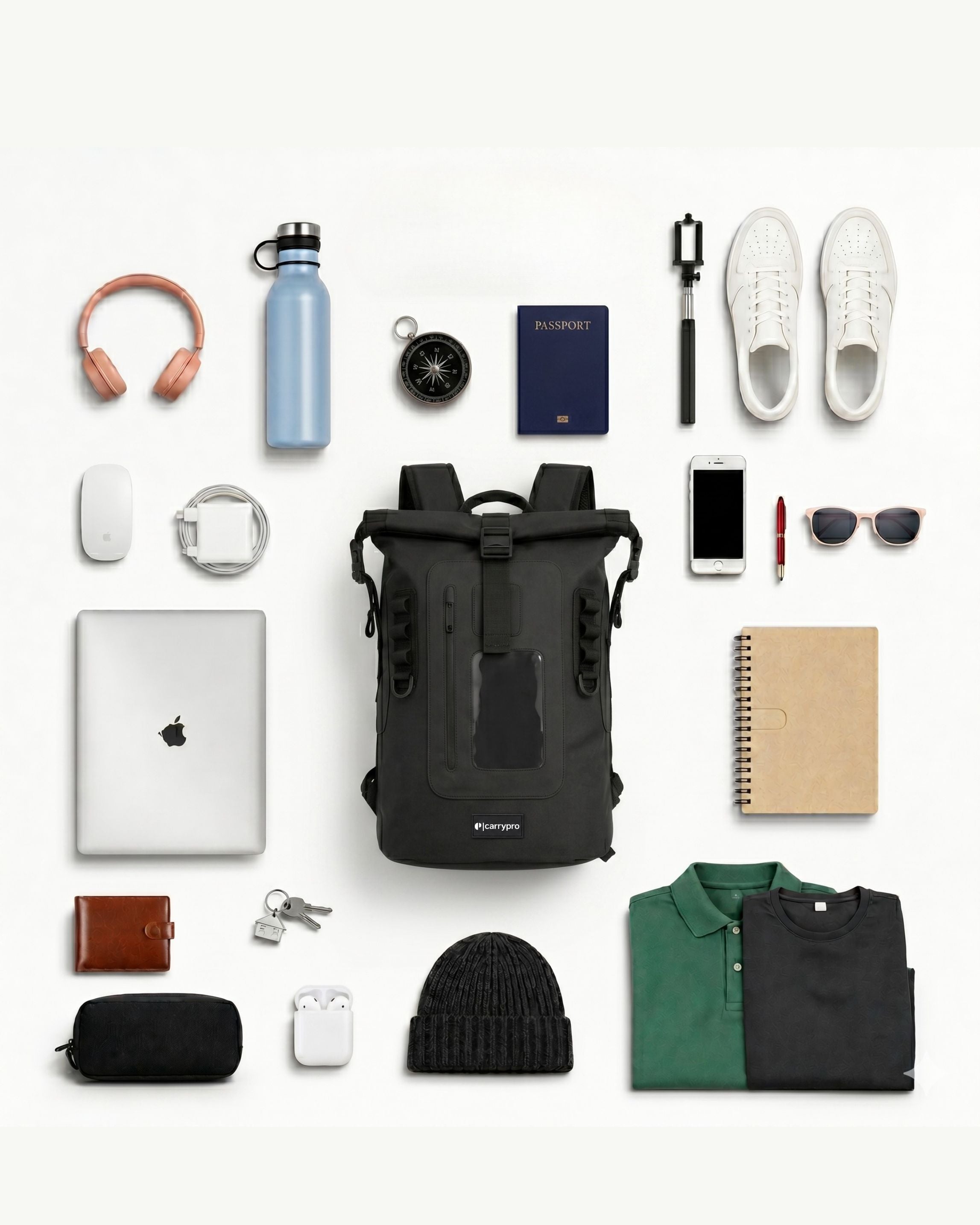 Mojo v1.0 every day backpack for office and college #color_Black